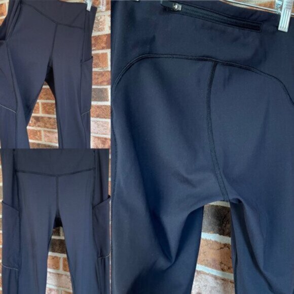 Lululemon Speed Up leggings Women Two Long Pockets Black Pants Size 4 EUC - Picture 7 of 15